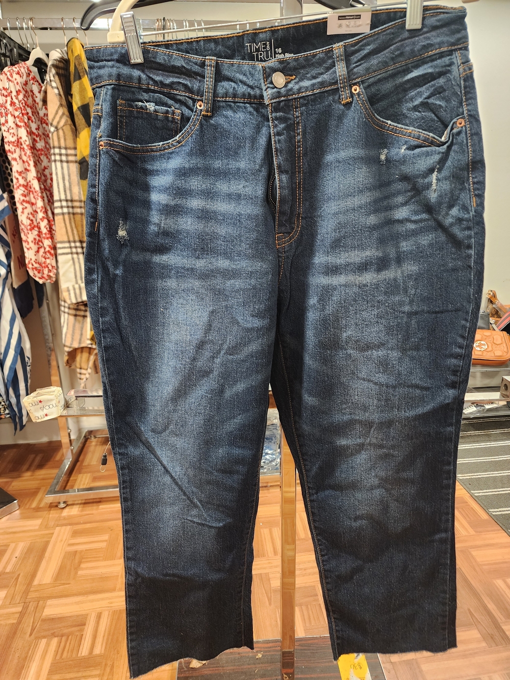 Time and Tru High-Rise Dark Blue Women's Jeans